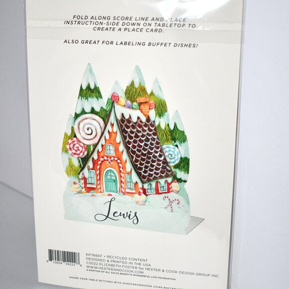 Hester & Cook Gingerbread Place Card NWT - Picture 2 of 2